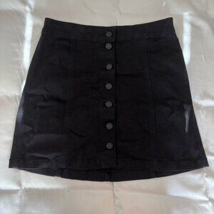 Y2K Button Up Mudd Black High Rise Skirt